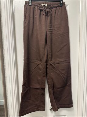 Women’s Brown Drawstring Casual Pants
